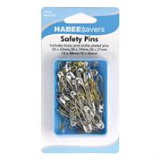  Safety Pins, Assorted Colours and Sizes